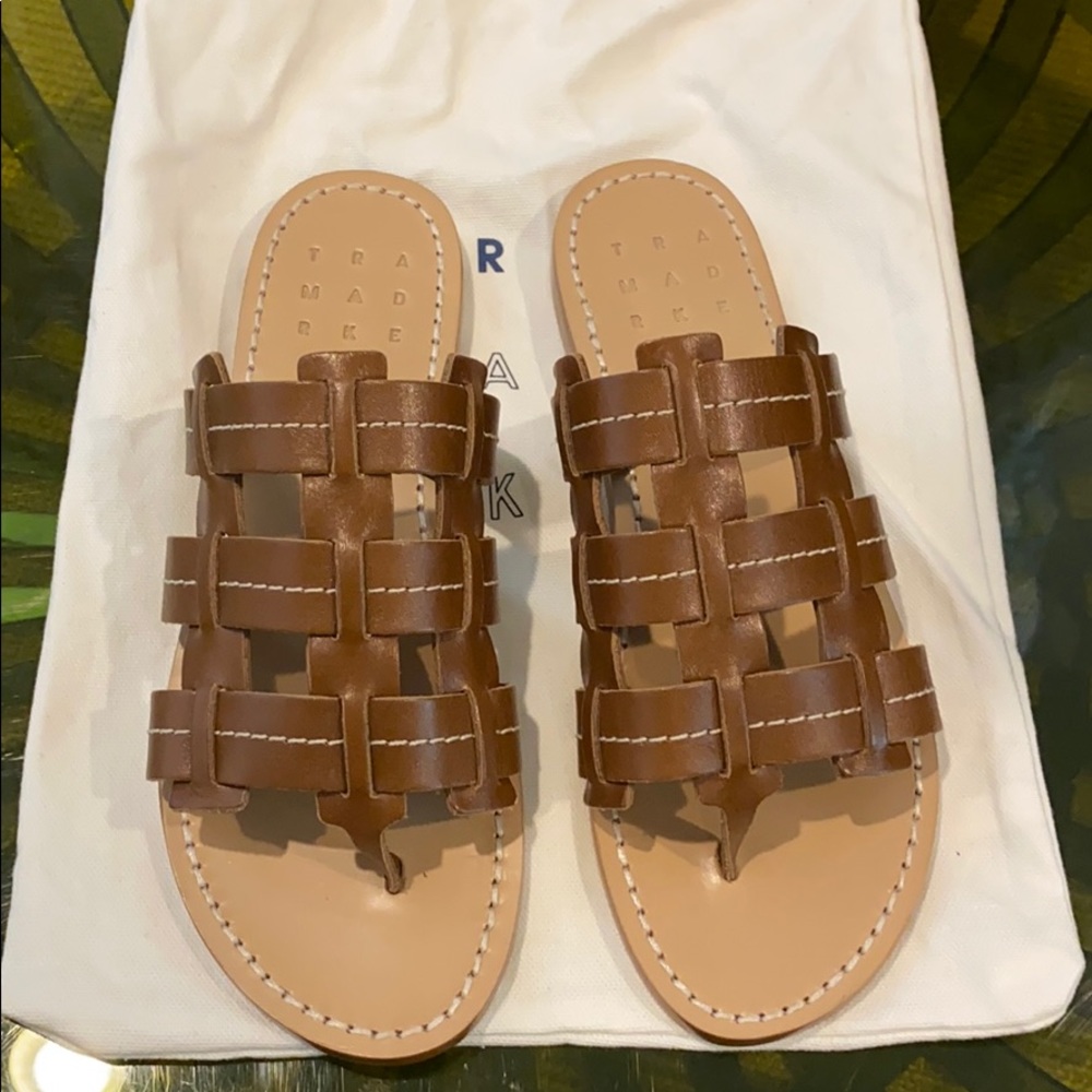 Trademark Cage Leather Sandals